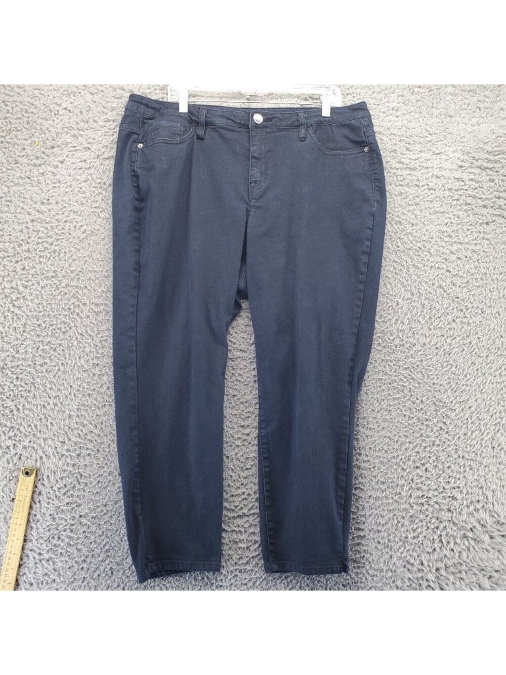 Lane Bryant Pants Womens Size 20 Blue Stretch Denim Cropped